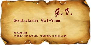 Gottstein Volfram névjegykártya